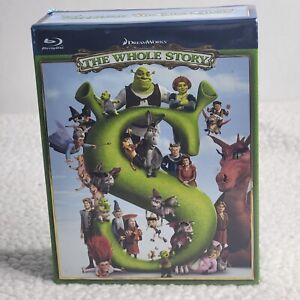 Shrek: The Whole Story (Blu-ray Disc, 2010, 4-Disc Set) With Cover Very Good