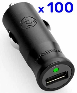 100x LOT TomTom Universal USB Car Charger 6w Black Adapter 1.2a iPhone Galaxy - Picture 1 of 4