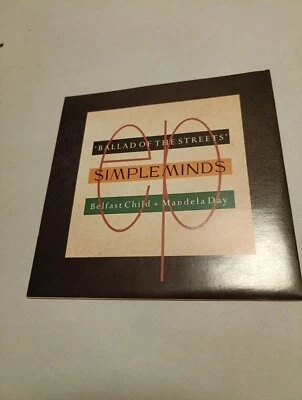 Simple Minds ‎– Ballad Of The Streets.   7"  - Image 1 of 2