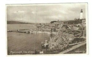 Postal Plymouth Lido Piscina 1946 - Imagen 1 de 1