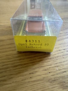 Bauer HO Slot Car #4311 Opel Rekord P2 Lachsrot “Salmond Red” W/box & Label - Picture 1 of 8