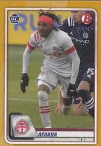 2020 Topps Bowman MLS #35 Toronto FC Achara Rookie RC Gold 30/50