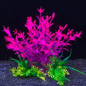 Multiple Colors of Artificial Plastic Water Grass Plants Fish Tank Aquarium Deco - Picture 1 of 33