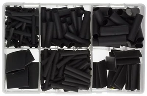 DBG 1023.DB24 ASSORTED (3-18mm) BLACK Adhesive Lined Heat Shrink Tubing 3:1 -... - Picture 1 of 1