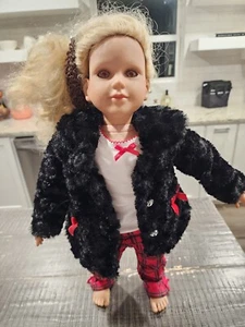 Bambola vintage My Twinn posabile capelli biondi occhi rosa 2007 corpo 1996 testa altezza 23" - Foto 1 di 15