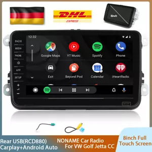 8inch RCD330 RCD880 Autoradio Stereo Carplay Android Auto Für VW Golf Tiguan CC - Bild 1 von 17