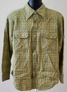 Vintage 70er 80er JCPENNEY Wollmischung Feldarbeitshemd ~ kariert ~ Herren Gr. XL - Bild 1 von 10