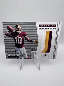 Robert Griffin III 2012 Panini Gridiron Rookie Gems #301 Prime Jersey /49 RC - Foto 1 di 3