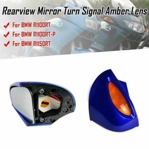 Pair L&R Rear View Mirror Amber Turn Signal For BMW R1100RT R1100RTP R1150RT CT - Picture 1 of 10