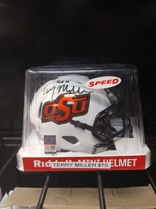 Terry Miller Signed Oklahoma State Mini Helmet Jsa Certified - Picture 1 of 3
