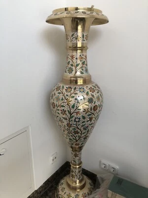 Vase Bodenvase XXL Geblümte Blumen Floral - Bild 1 von 2