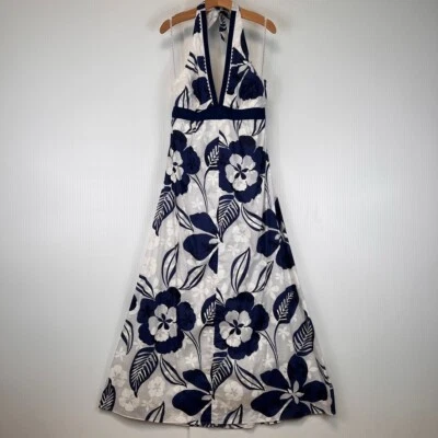 Vestido Vintage Lilly Pulitzer Mujer 12 Maxi Hibisco Floral Corbata Fiesta Resort Core Foto 1 de 4