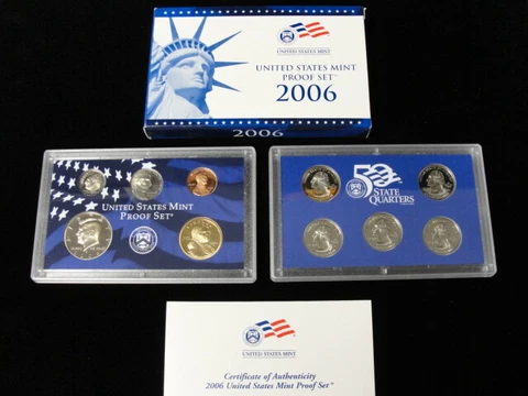2006 U.S. Mint Proof Set W/ box & COA Cover