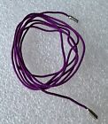 Authentic Pandora Ss 925, 38"  Fabric Cord Lariat Charm Necklace,   ?Purple?