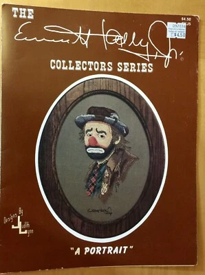 A Portrait - Emmett Kelly Jr.  Clown Cross Stitch Pattern by Judith Lynn - Image 1 of 2