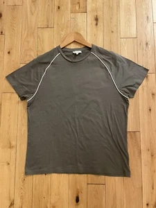 REISS Stratford Mercerised Men’s Crew Neck T-Shirt Sage Green - Size Large - Picture 1 of 7