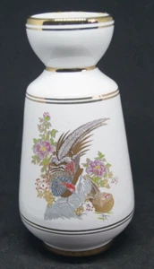Vintage kleine handgefertigte NEOFITOU griechische Keramik Vase weiß und 24K Gold bemalt - Bild 1 von 8