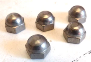 (5) 1/4-20 Stainless Steel Acorn / Dome / Cap Hex Nut 1/4 x 20 Nuts 1/4x20 NOS - Picture 1 of 4