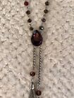 Jessica Simpson Long Necklace NWT / 32”+2” Extension + 6” Stone/Tassel Piece