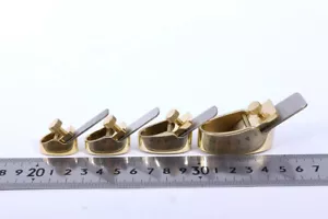 Juego de 4 aviones para pulgar de latón - Herramientas para hacer violín y trabajar la madera Luthier - Imagen 1 de 7