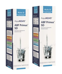 2 x Alvito Wasserfilter ABF Primus SD - Aktivkohle Blockfilter AquaNEVO 0,45 µm