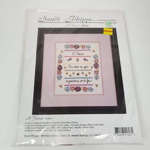 Sandi Phipps Counted Cross Stitch A Friend #116C Kit NIP NOS - Picture 1 of 6