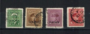 CANADA SCOTT O1-O4 USED KING GEORGE VI WAR ISSUE - Picture 1 of 1