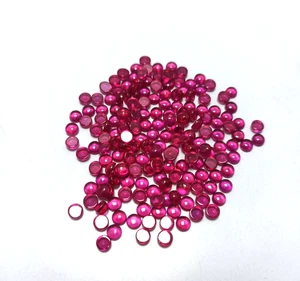 Lot Red Ruby Corundum Gemstone Round 10-100 Pieces Loose AAA Ring Size Jewelry - Picture 1 of 7