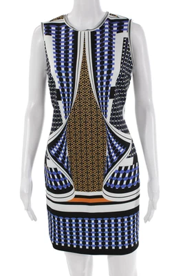 Vestido recto sin mangas estampado de cuello redondo multicolor talla L Clover Canyon para mujer Foto 1 de 4