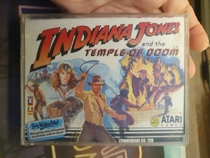 INDY & THE TEMPLE DOOM COMMODORE 64 GIOCO ORIGINALE CASSETTA C64 ATARI GAMES - Afbeelding 1 van 8