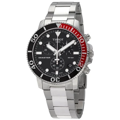 Reloj para hombre Tissot Seastar 1000 cronógrafo cuarzo esfera negra T120.417.11.051.01 Foto 1 de 3