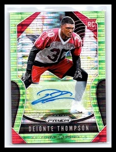 2019 Panini Prizm #390 Deionte Thompson Rookie Autographs Neon Green RC - Picture 1 of 2