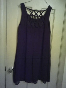 Ladies Heart & Soul Brand Black Sheath Dress, Size L. Sleeveless, scoop neck. - Picture 1 of 2