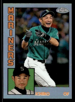 2019 TOPPS CHROME ICHIRO SUZUKI 84TC-14 1984 35TH ANNIVERSARY SEATTLE MARINERS - Image 1 of 2
