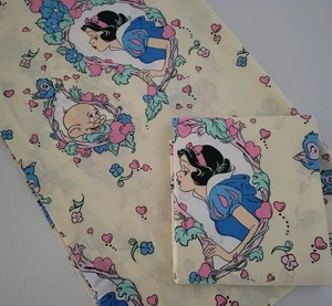 Vintage Disney Schneewittchen Dopey blau Vögel Gardine Vorhänge Paneele 80 x 63 - Bild 1 von 5