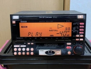 KENWOOD KRC-X11 2DIN Cassette Deck Player Operation confirmed FM/BS minor issues - Picture 1 of 9