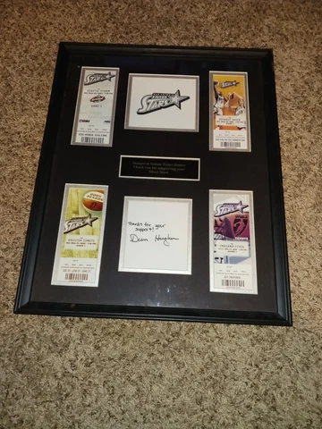 San Antonio Silver Stars WNBA Dan Hughes Autograph Ticket Stub Frame 20"x16" Cover