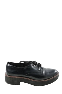 BERSHKA Zapatos brogue Mujeres Talla EU 38 negro look casual - Imagen 1 de 5