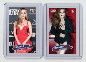 Alycia Debnam-Carey rare MH Sumatra #'d 3/3 Tobacco card no. 45
