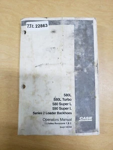 Case 580L / Turbo / 580 Super L / 590 Super L Loader Backhoe Operators Manual - Picture 1 of 4