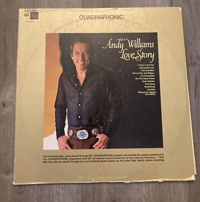 Andy Williams Love Story Quadraphonic Vinyl Record VG+ - Image 1 of 4