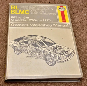Haynes BL Princess & 18-22 series (1975 - 1979) Owners Workshop Manual, hardback - Picture 1 of 3