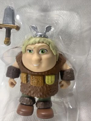 Loyal Subjects How To Train Your Dragon Fishlegs Flocked Real Action Vinyls NEW - Image 1 of 4