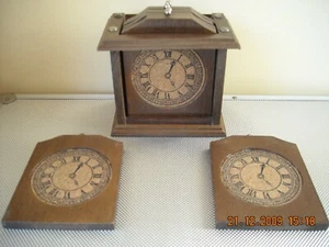 SERVIZIO SOTTOBICCHIERI LEGNO SUGHERO A OROLOGIO ANNI 80 - Imagen 1 de 1