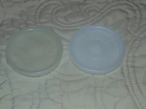 ZWEI TUPPERWARE BECHER ERSATZDECKEL #296 - KOSTENLOSER VERSAND - Bild 1 von 2