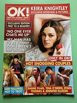 OK! magazine July-2004 KEIRA KNIGHTLEY Brad Pitt Britney Spears Jennifer Ellison - Image 1 of 2