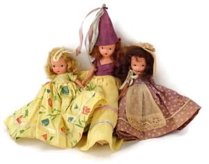 1940s Nancy Ann Wedding Bridal Pair Bride & Groom Composition Wedding Dolls - Picture 1 of 10