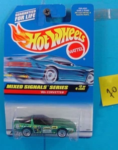 Chevy Corvette #734 C70 Hot Wheels serie señales mixtas 1980 verde nuevo en tarjeta - Imagen 1 de 1