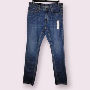 Old Navy Mens 34X34 Karate Slim Jeans 100% Cotton Medium Wash NEW - Picture 1 of 4