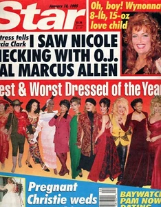 STAR Magazine Jan 10 1995 Best & Worst Dressed of 1994 Christie Brinkley Wynonna - Picture 1 of 2